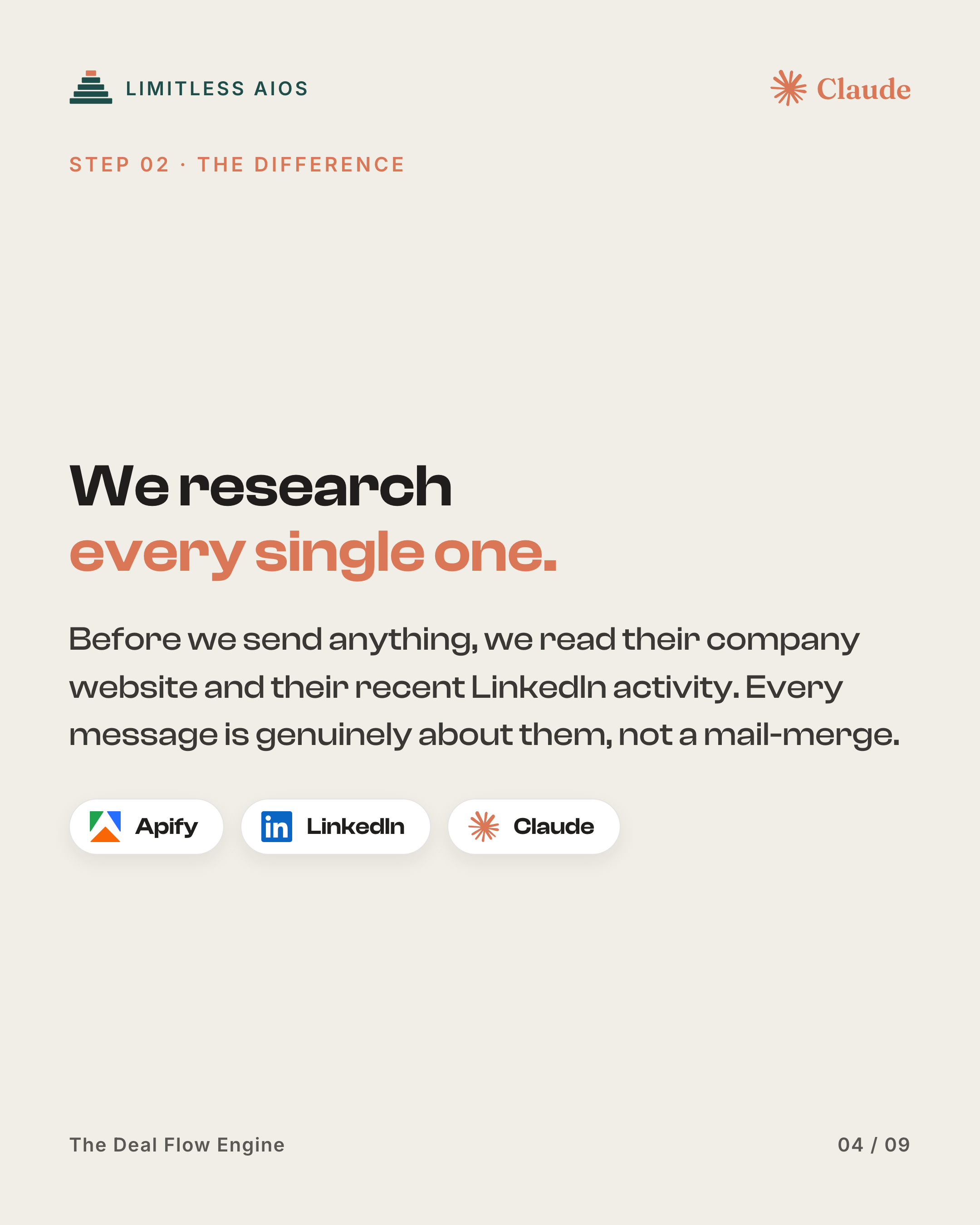 We research every single one.